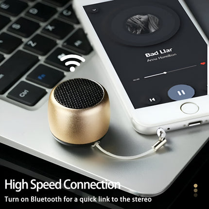 Compact Bluetooth 3D Surround Sound Portable Speaker with USB Charging