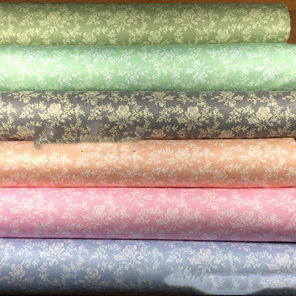 Floral Six Color Cotton Printed Fabric With Twill Width Of 1.6 Meters - Wnkrs