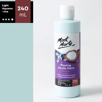 Pintura acrílica fluida de alto brillo de 240 ml: pigmento artístico resistente al agua y al sol