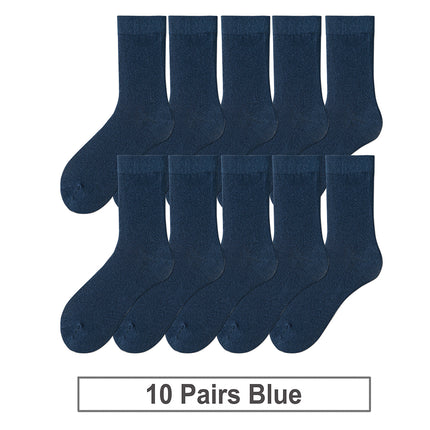 Lot de 10 paires de chaussettes d'affaires en coton doux et respirant pour hommes