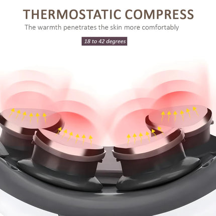Masajeador inteligente 4D para cuello y hombros con calor y terapia infrarroja