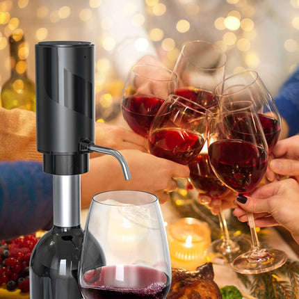 Electric Wine Aerator And Decanter Pump Dispenser Gift One Touch Operating Easy To Use Wine Decanter Kitchen Gadgets - Wnkrs