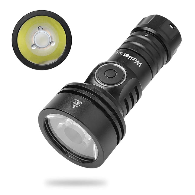 Lampe de poche compacte EDC rechargeable USB-C 2000LM avec auxiliaire RVB et étanchéité IP68