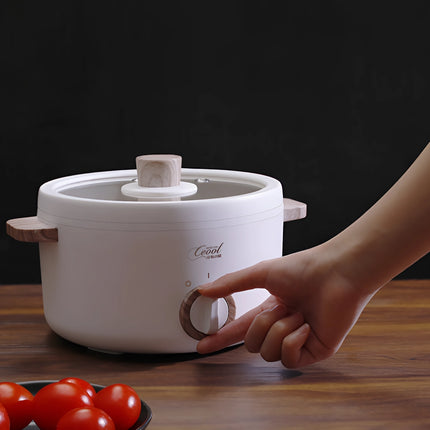 Mini olla eléctrica multifunción con vaporera para alimentos