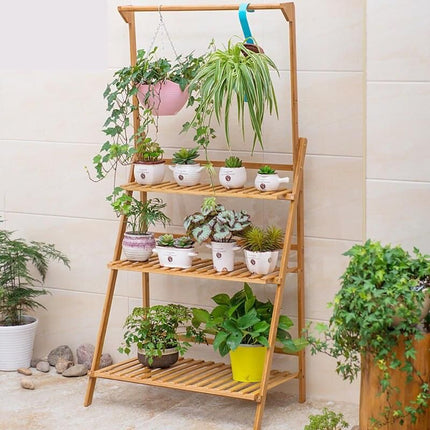 3-Tier Bamboo Plant Stand - Wnkrs