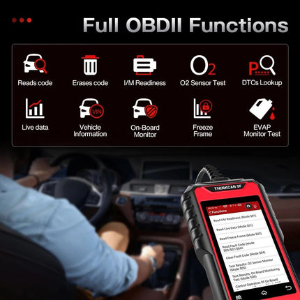 Professional OBD2 Car Diagnostic Scanner with ABS, SRS, EPB, Oil Reset - Wnkrs