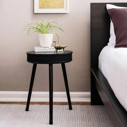 Modern Bluetooth Speaker End Table with USB Charging Port - Wnkrs