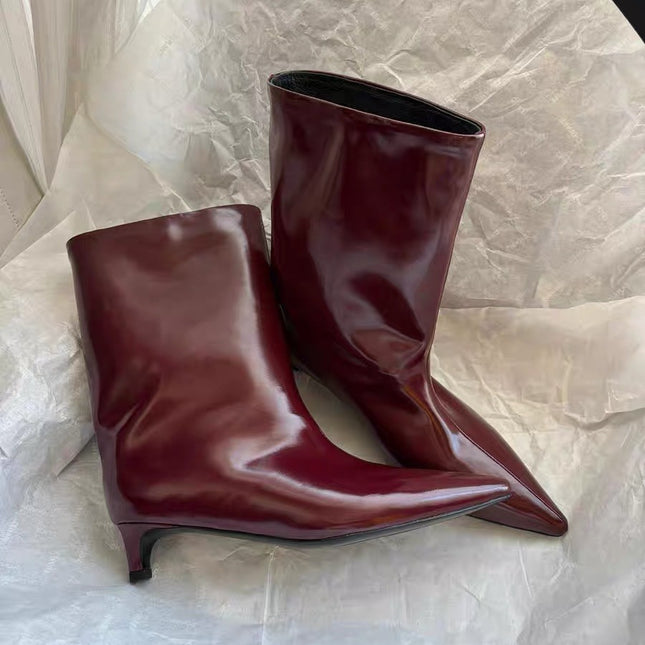 Bottes larges de luxe légères et minimalistes pour femmes