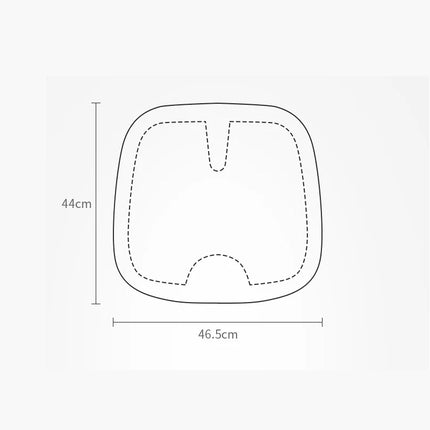 Cojín universal de espuma viscoelástica para asiento de coche