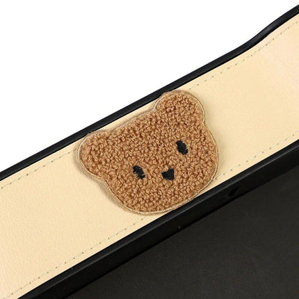 Cute Cartoon Bear Car Seat Gap Organizer with Tissue Holder - Wnkrs