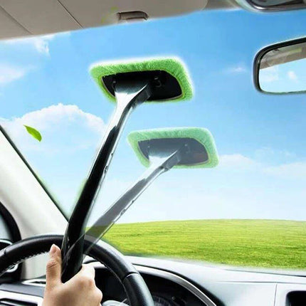 360° Rotating Microfiber Car Window Cleaner Brush Kit - Wnkrs