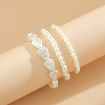 Bracelet de cheville multicouches en perles style bohème chic - Bijou de pied de plage d'été pour femme