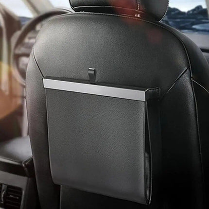 Magnetic Car Garbage Bag with LED Light – Rear Seat Hanging Leather Storage - Wnkrs