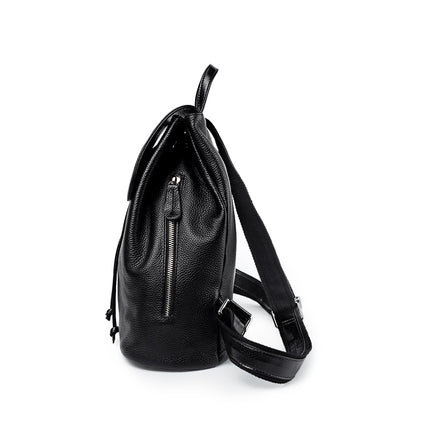 Sac à dos tendance en cuir véritable pour femme