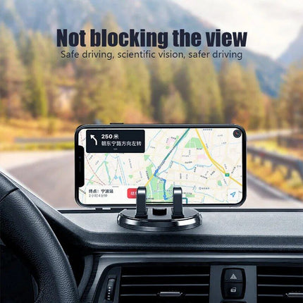 360° Rotatable Anti-Slip Car Phone Mount – Universal Dashboard GPS Holder - Wnkrs