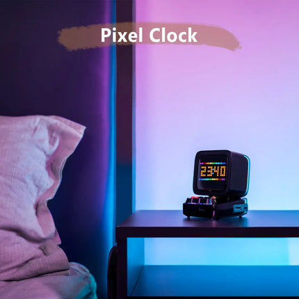 Retro Pixel Art Bluetooth Speaker with LED Display & Alarm Clock, Home Décor & Gift Idea - Wnkrs