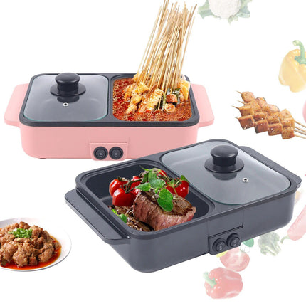 1200W Multifunctional Electric BBQ Grill & Hot Pot - Wnkrs