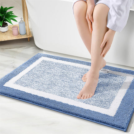 Alfombra de baño extra suave y absorbente: alfombra antideslizante lavable para pisos de baño