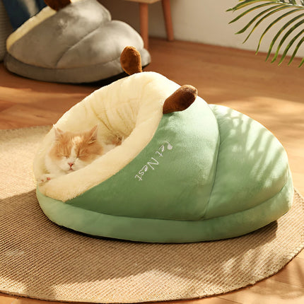 Canapé-lit en peluche confortable pour chien - Niche chaude pour animaux de petite et moyenne taille