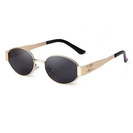 Trendy Retro Oval Sunglasses for Women