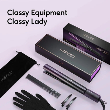 Luxury 2-in-1 Hair Straightener and Curling Iron with Nano Titanium Technology - Wnkrs