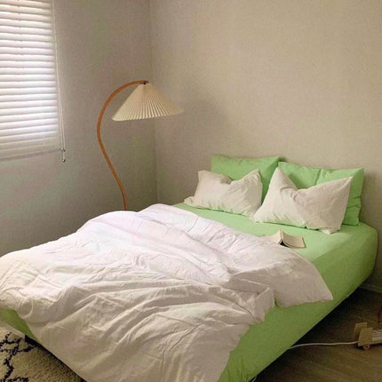 Fashionable Simple Hit Pigment Color Bed Sheet Bed Sheet - Wnkrs