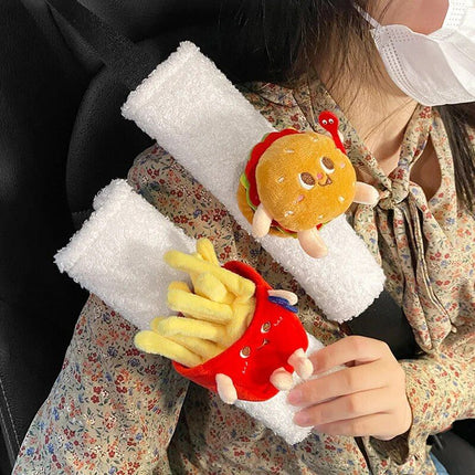 Plush Cartoon Car Seatbelt Covers for Kids - Wnkrs