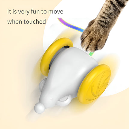 Jouet interactif à LED rechargeable pour chat et souris