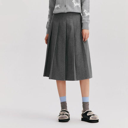 A-Line Pleated Skirt