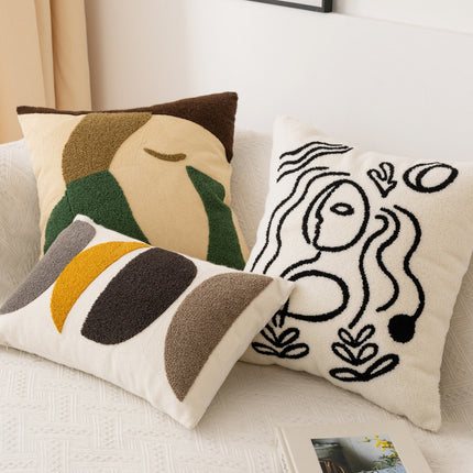 Cotton Living Room Sofa Pillow Abstract Pillowcase - Wnkrs