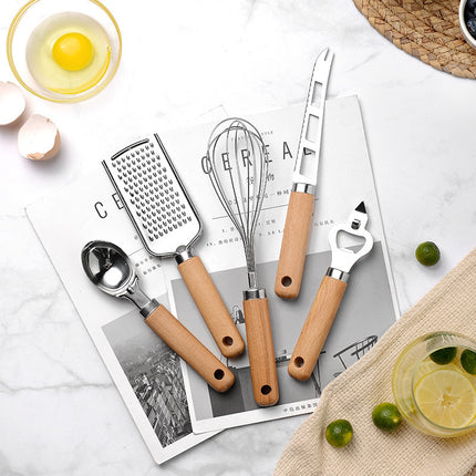 Creative Kitchen Gadget Wooden Handle - Wnkrs