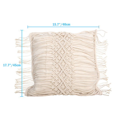 Hand-woven tassel pillow - Wnkrs