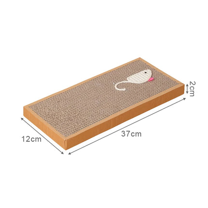 Griffoir pour chat en sisal en forme de souris – Tapis en carton ondulé durable pour chats