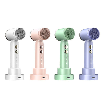 6-in-1 Ultrasonic Facial Cleanser: Electric Auto-Rotating & Waterproof Brush for Deep Pore Cleaning - Wnkrs