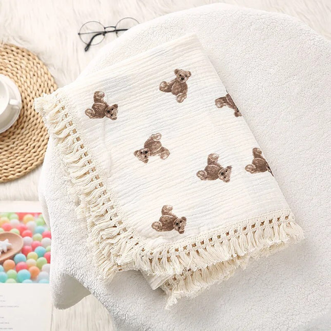 Soft Cotton Muslin Swaddle Blanket for Babies