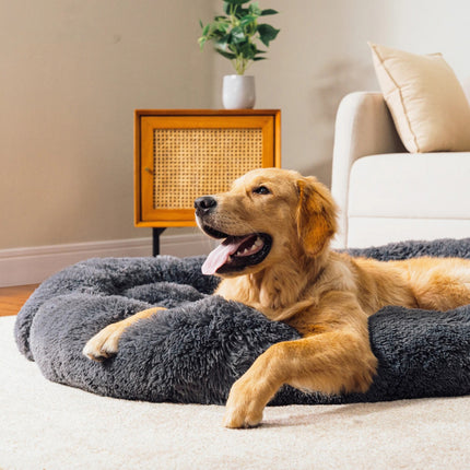 Tapis de lit d'hiver confortable pour chien avec niche portable