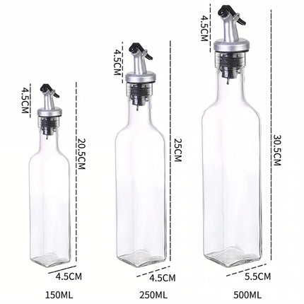 Botella de aceite de oliva de plástico transparente a prueba de fugas