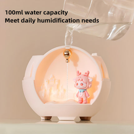 Lampe d'aromathérapie de dessin animé mignon et mini humidificateur d'air USB