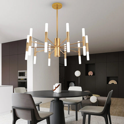 Modern Golden LED Chandelier for Luxurious Ambiance - Wnkrs