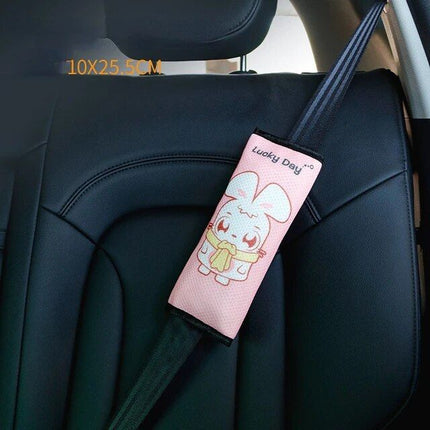 Kids Cartoon Safety Car Seat Belt Cushion and Adjuster Set - Wnkrs