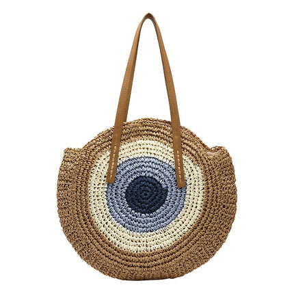 Handmade Summer Beach Woven Straw Tote