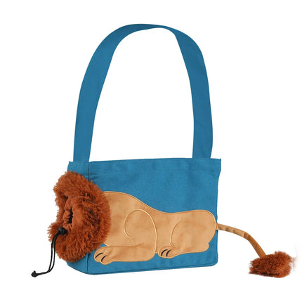 Sac de transport pour chat et chien en forme de lion