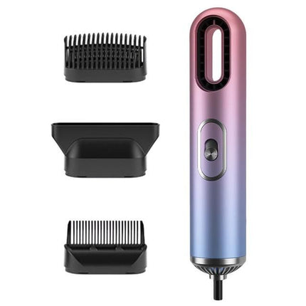 Compact 3-in-1 Anion Hair Dryer with Straightening Comb and Overheat Protection - Wnkrs