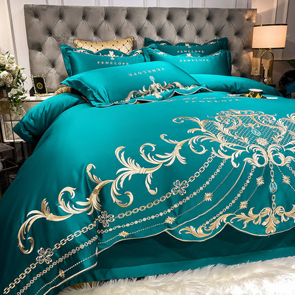 Ice Silk Quilt Sets Bed Sheets Bedding Four-piece Set - Wnkrs