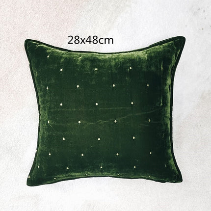 High Appearance Level Retro Brocade Throw Pillow Waist Pillow Back Pillow Cover - Wnkrs