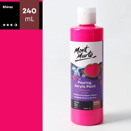 Pintura acrílica fluida de alto brillo de 240 ml: pigmento artístico resistente al agua y al sol