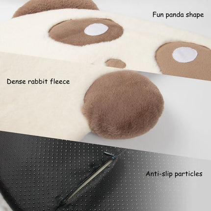 Cama para mascotas con forma de panda: almohadilla para dormir cálida, antideslizante y extraíble para gatos y perros