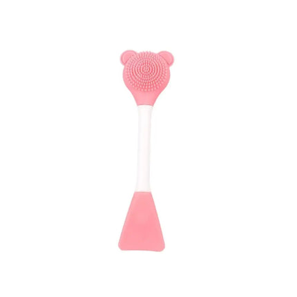 Double Sided Silicone Bear Face Mask Brush - Reusable Skin Care Tool