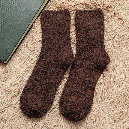 Chaussettes d'hiver en polaire thermique et confortable pour hommes