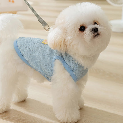 Gilet d'été mignon pour chien avec anneau en D - Vêtements respirants pour chiens de petite et moyenne taille